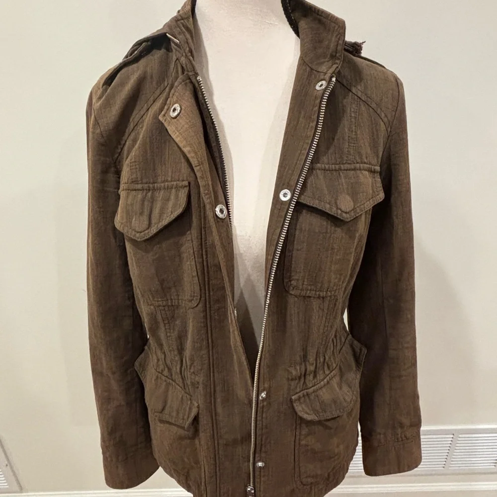 New Haven by Madewell Brown Women's Utility Jacket 100% Cotton, S